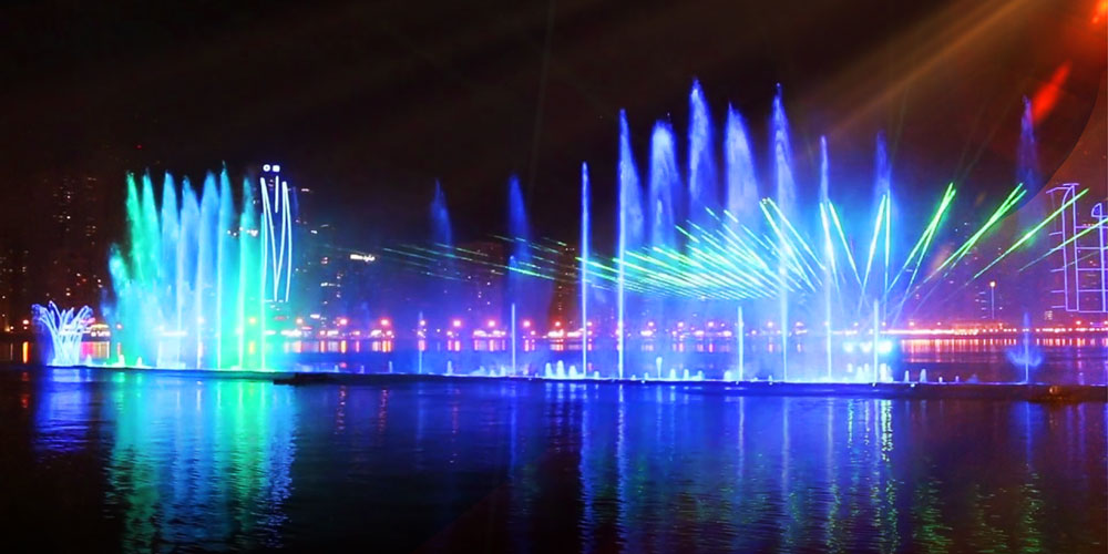 Khaled Lake Dancing Fountain in Sharjah - Wikieve